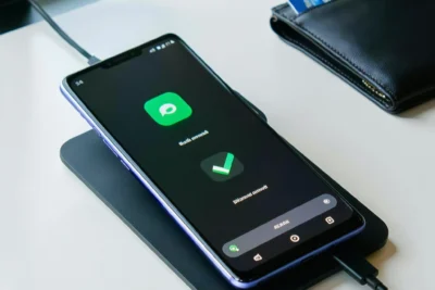 Celular Android com NFC para pagamento por aproximação